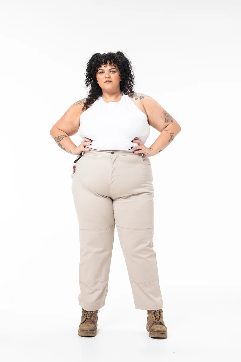 2 Way Work Pants - Stone - Image 4