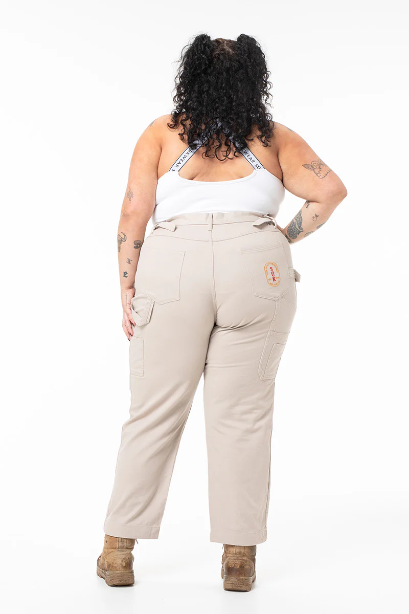 2 Way Work Pants - Stone - Image 5