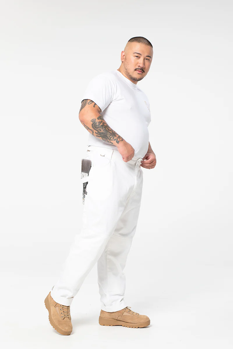 2 Way Work Pants - White - Image 6