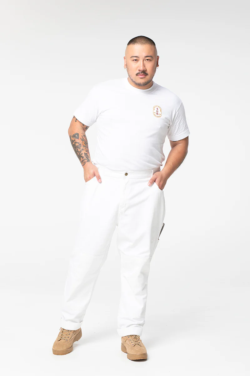2 Way Work Pants - White - Image 8
