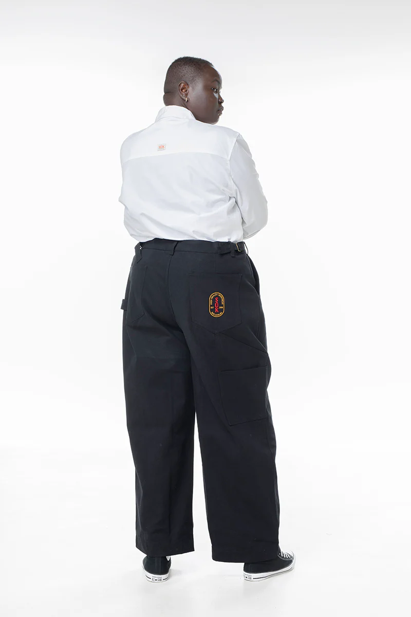 Canvas Construction Pants - Black - Image 4