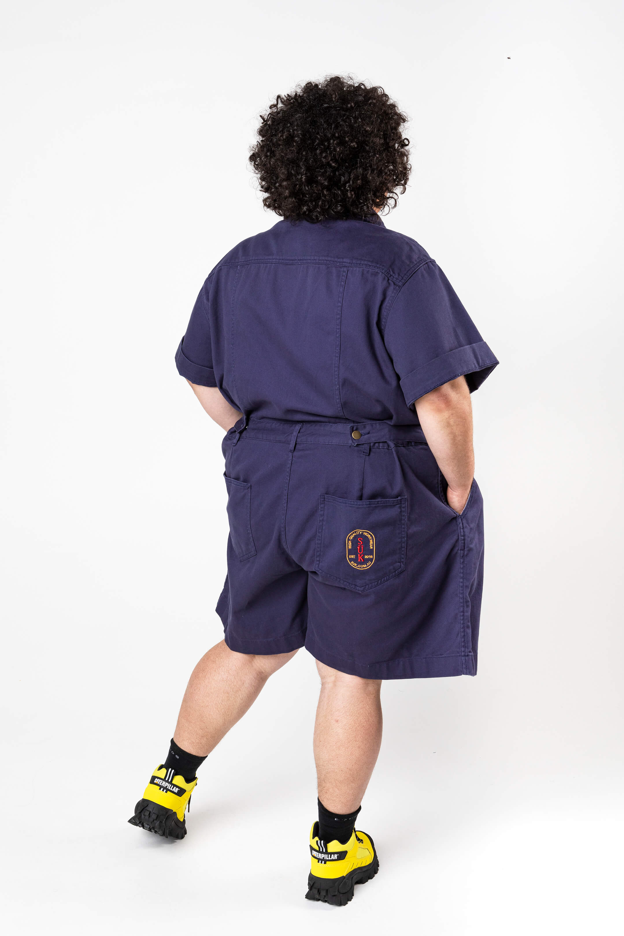 Cropped Ringer Suit - Short - Blue - Image 5