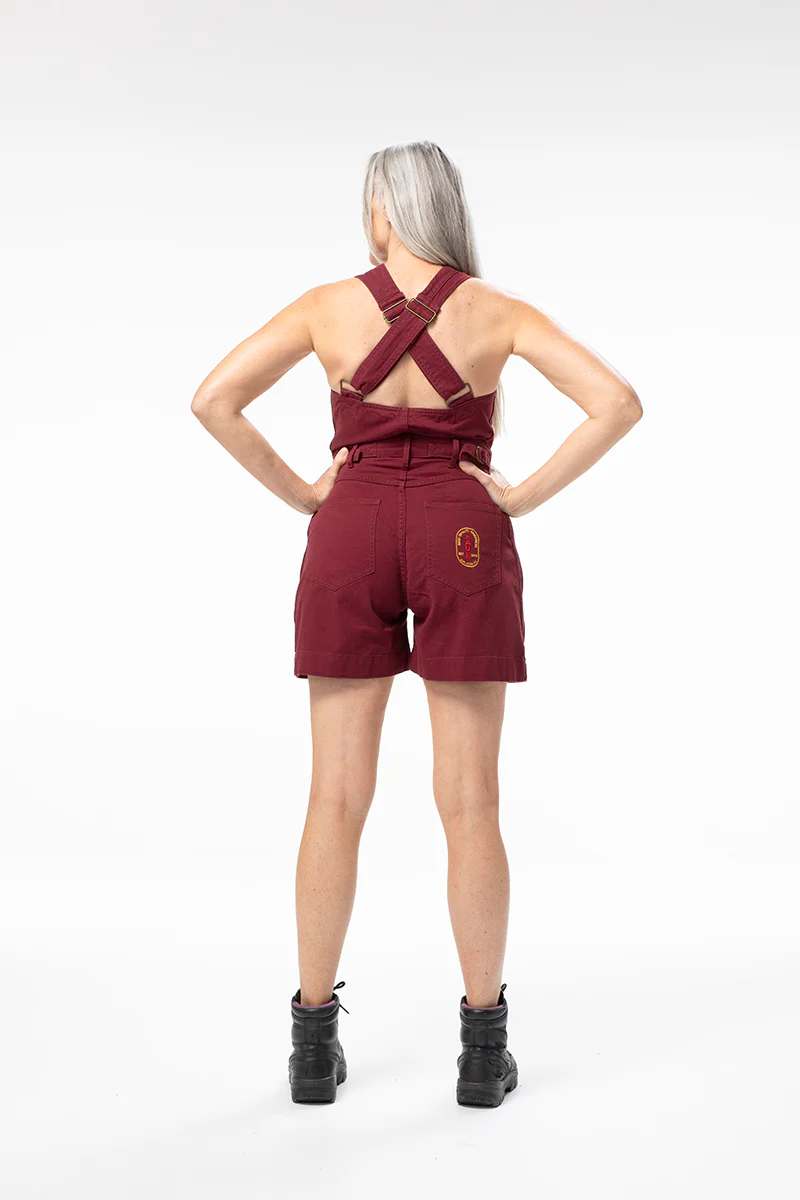 Cropped Roper Suit - Burgundy - Image 5