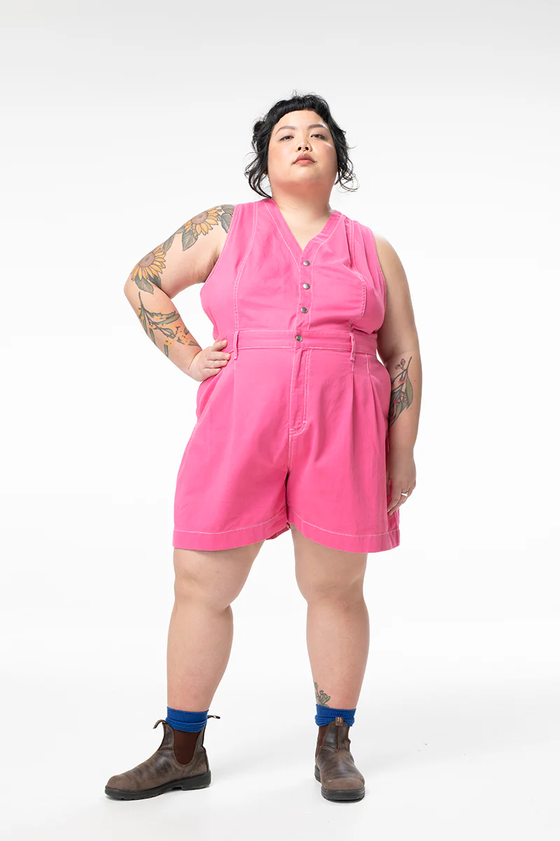 Cropped Roper Suit - Saltlake Pink - Image 3