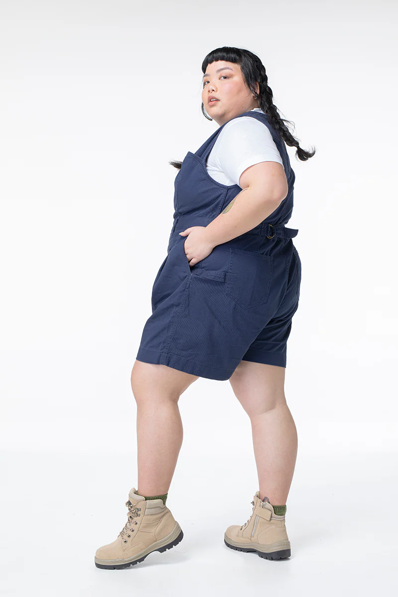 Cropped Yard Suit - Long - Blue - Image 2