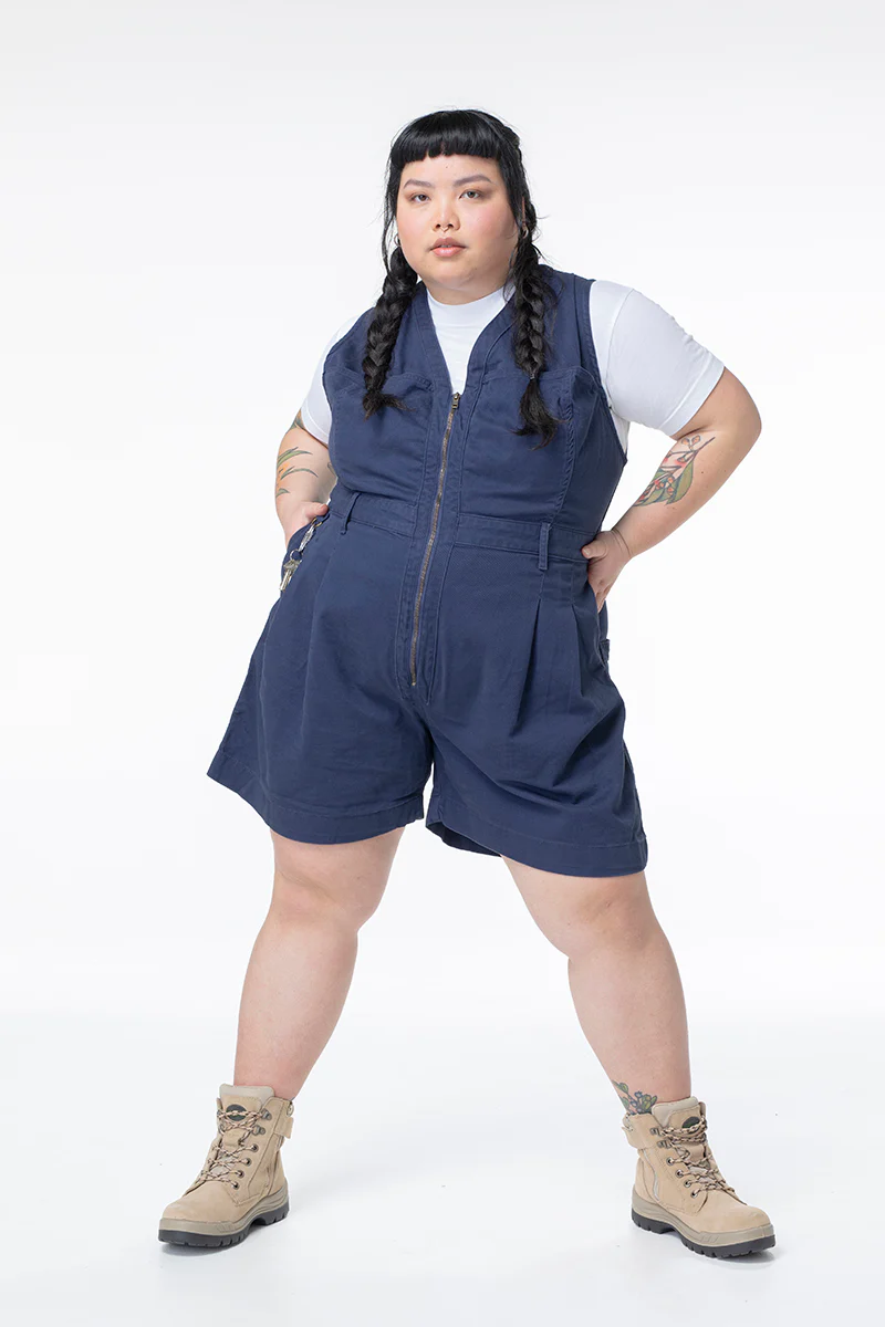 Cropped Yard Suit - Long - Blue - Image 4