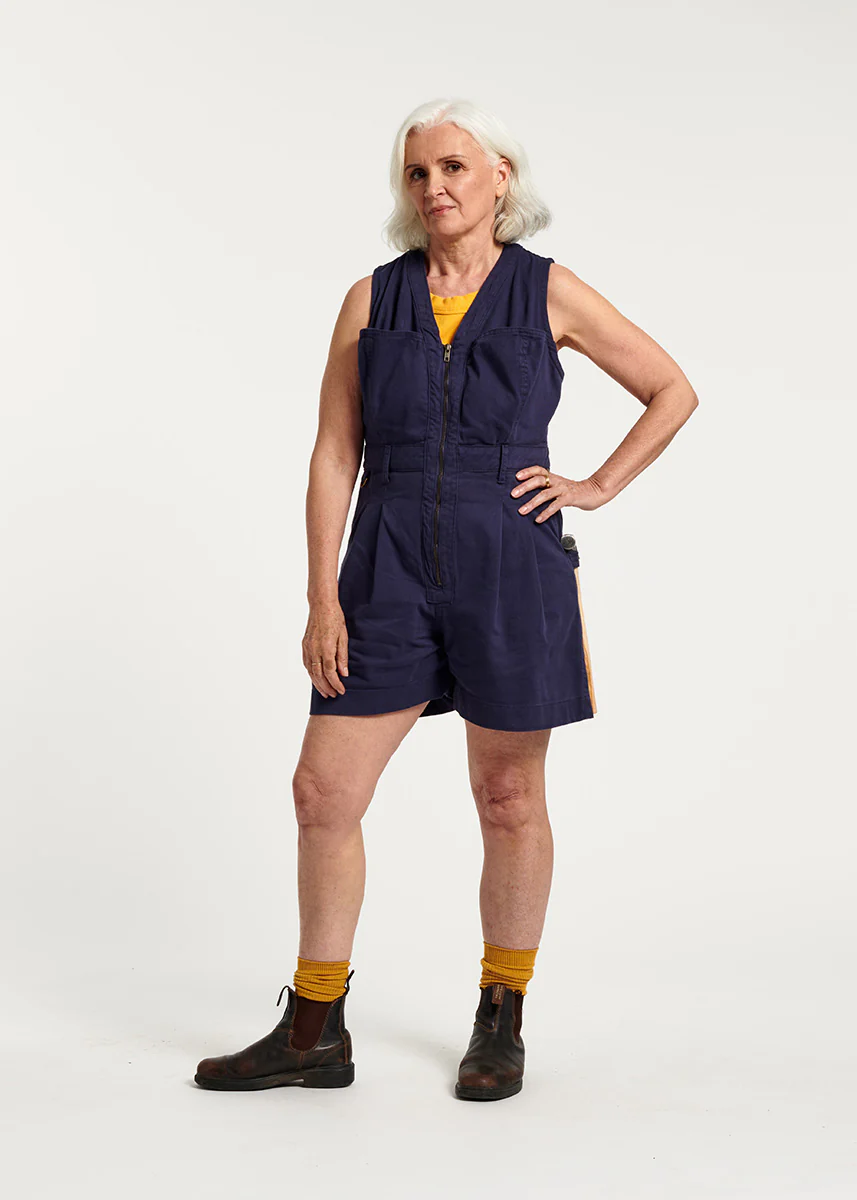 Cropped Yard Suit - Long - Blue - Image 7