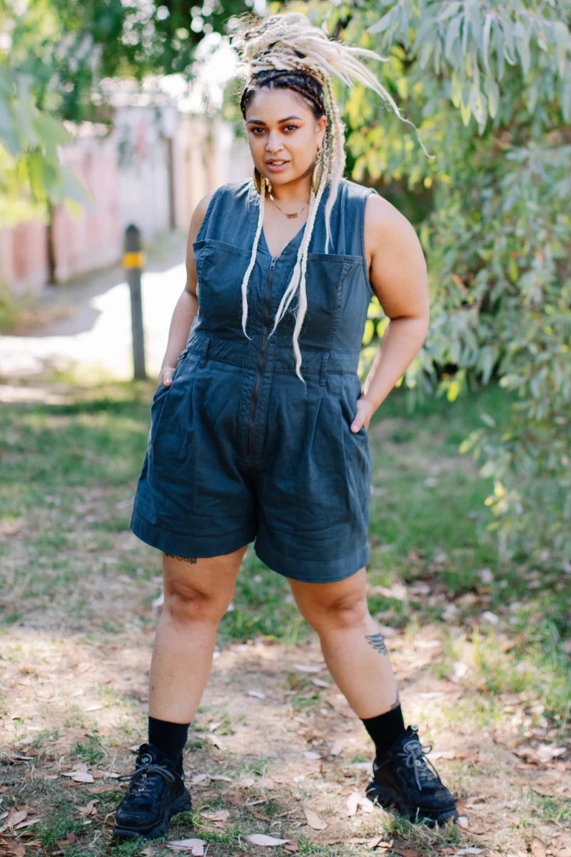 Cropped Yard Suit - Long - Green