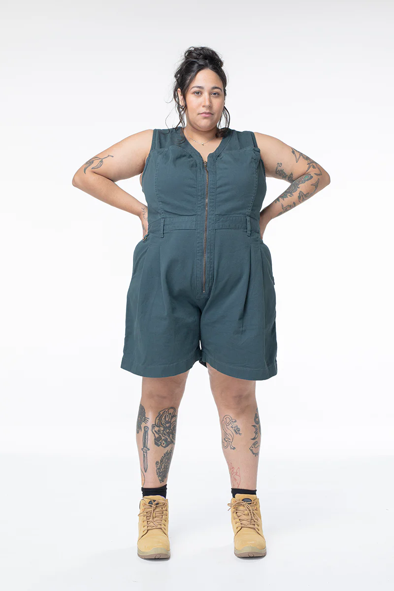 Cropped Yard Suit - Long - Green - Image 2