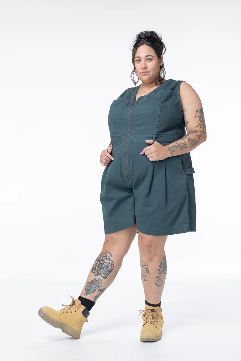 Cropped Yard Suit - Long - Green - Image 3