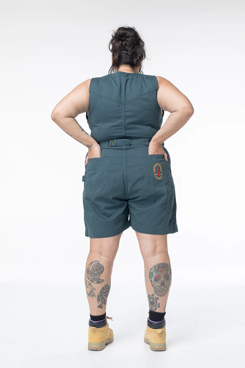 Cropped Yard Suit - Long - Green - Image 7