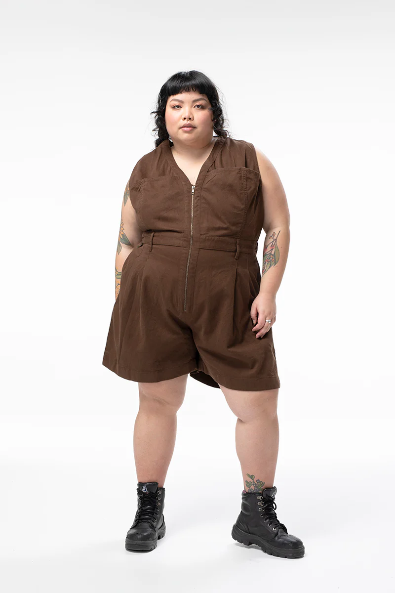 Cropped Yard Suit - Short - Umber