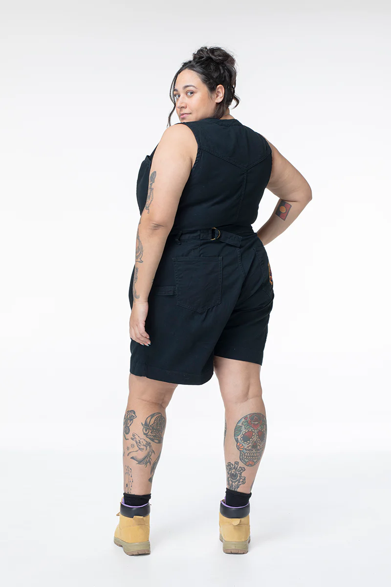 Cropped Yard Suit - Short - Black - Image 4