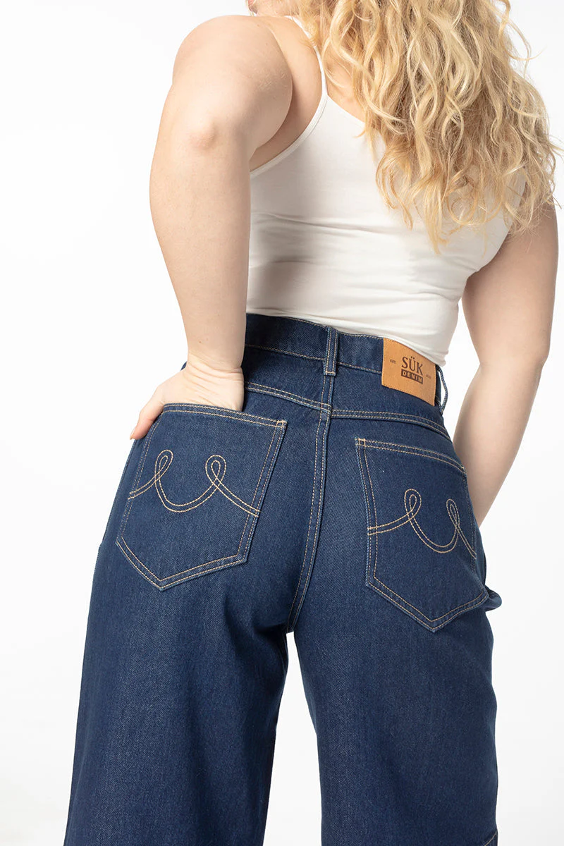Denim Bermuda Shorts - Mid Blue - Image 10