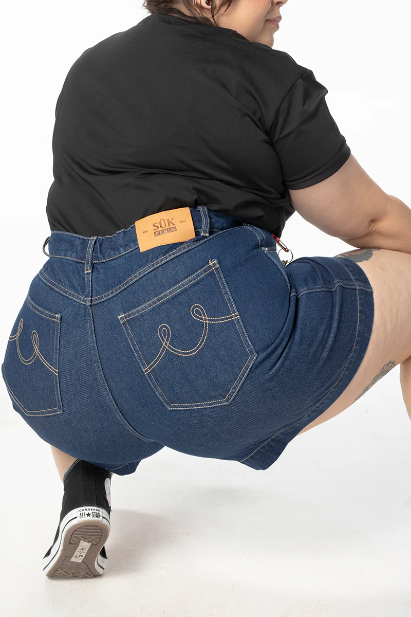 Denim Trophy Shorts - Image 9