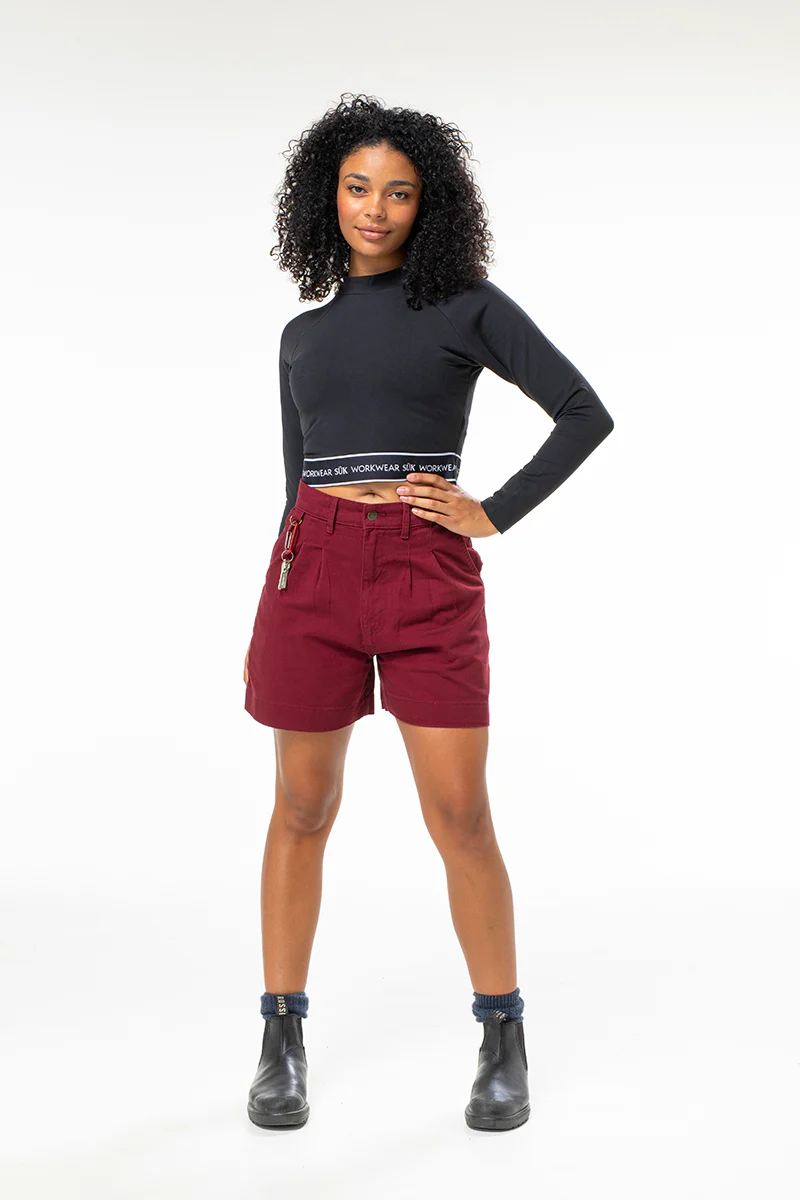 Gunnee Shorts - Burgundy - Image 3