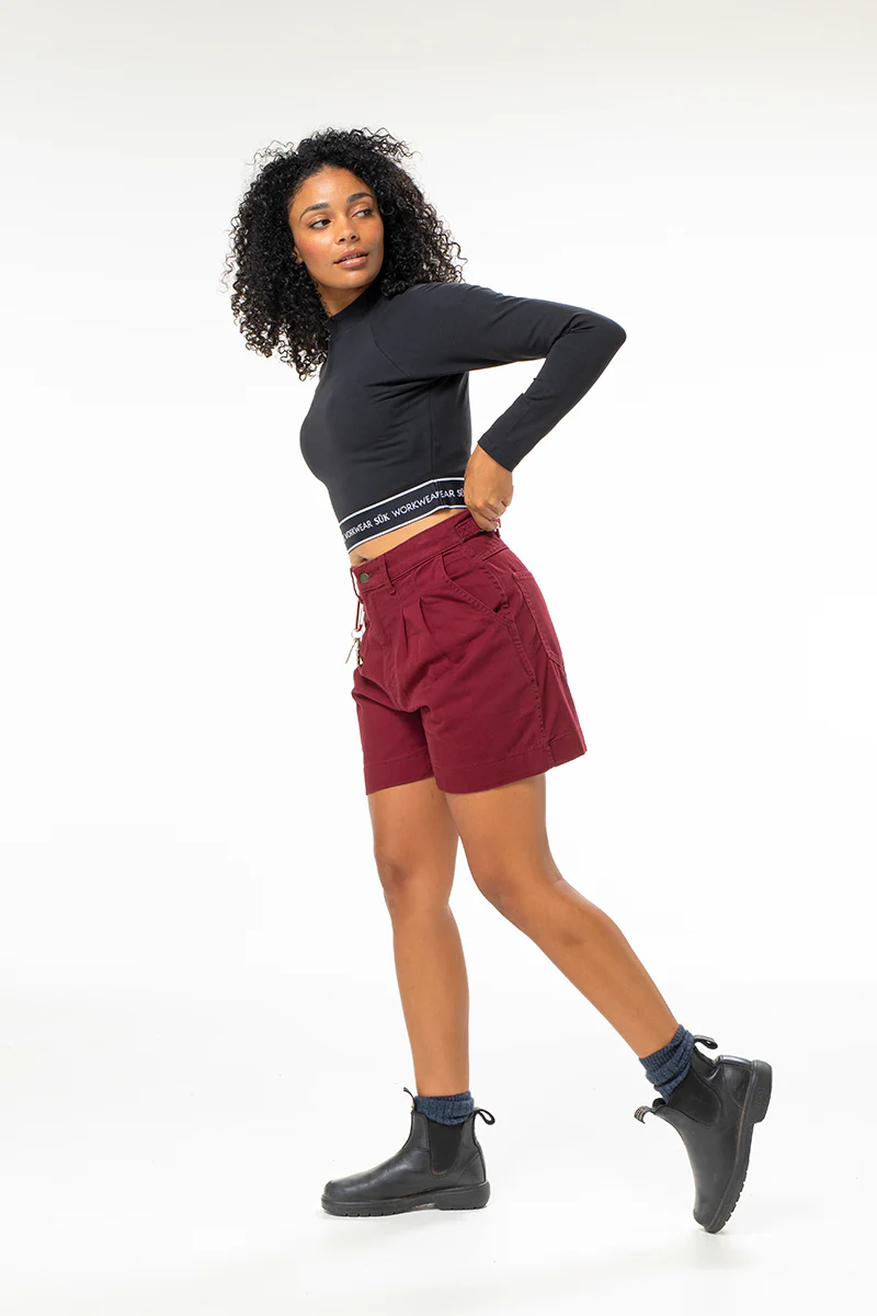 Gunnee Shorts - Burgundy - Image 4
