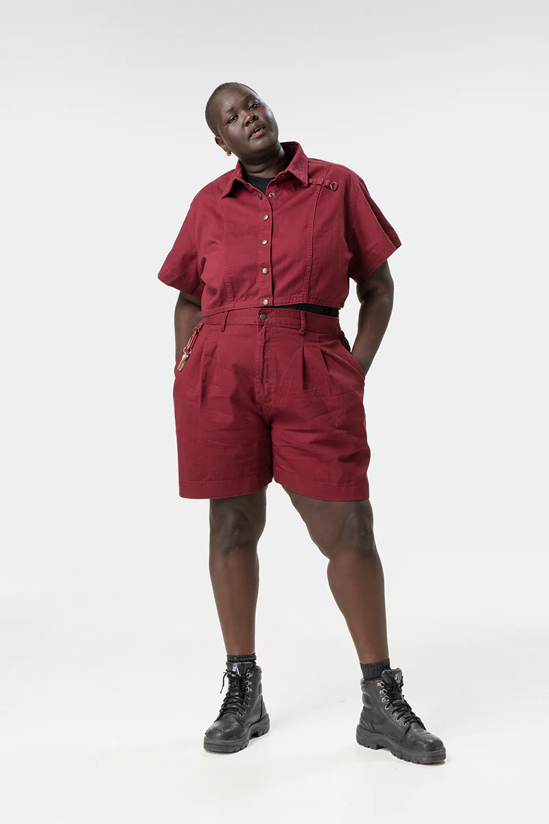 Isa Shirt - Burgundy - Image 4