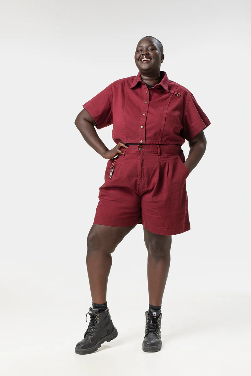 Isa Shirt - Burgundy - Image 6
