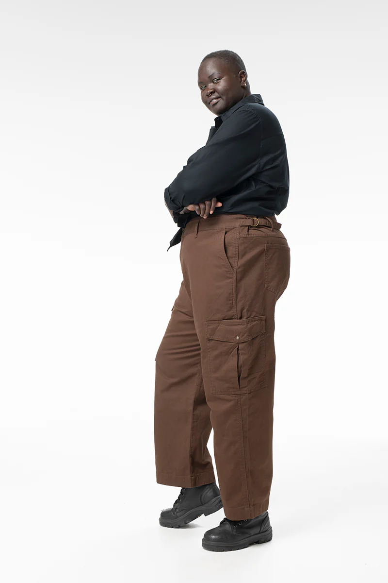 Mid Rise Cargo Pants - Umber - Image 2