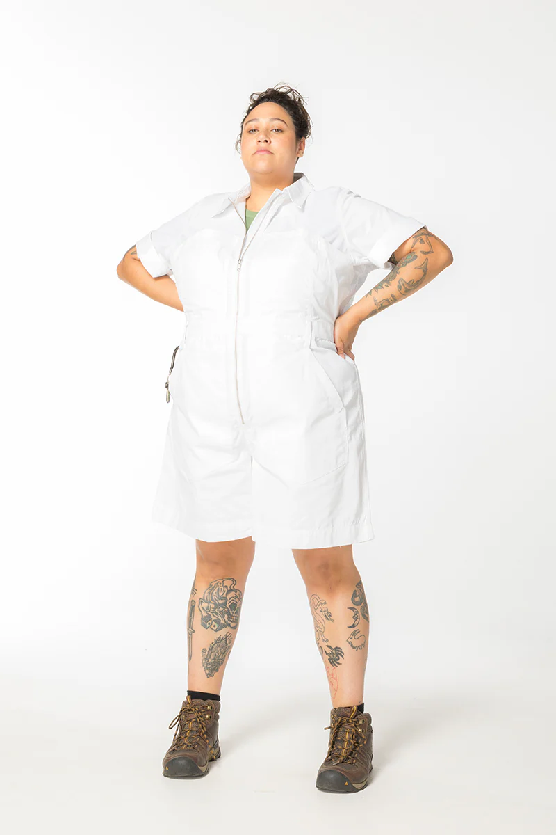 Ripstop 2.0 Cropped Lagoon Suit - Long - White - Image 4