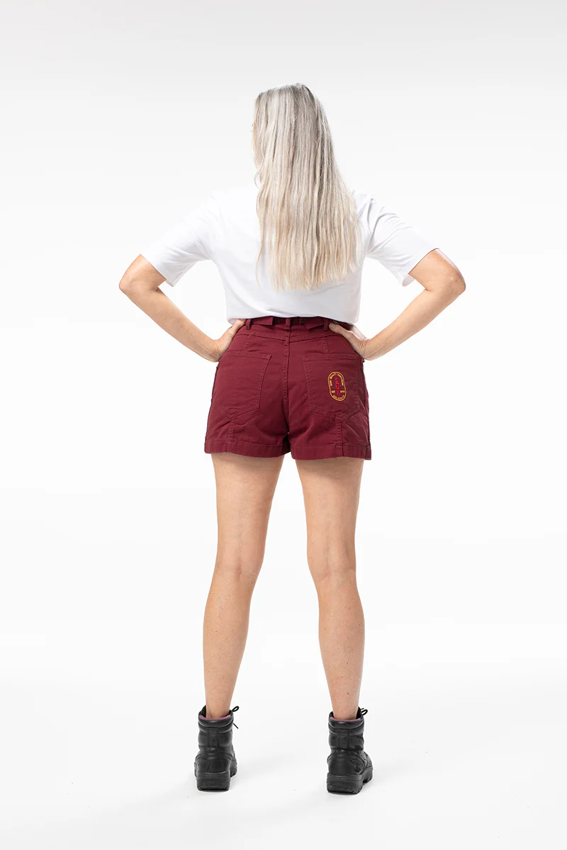 Tinnie Shorts - Burgundy - Image 5