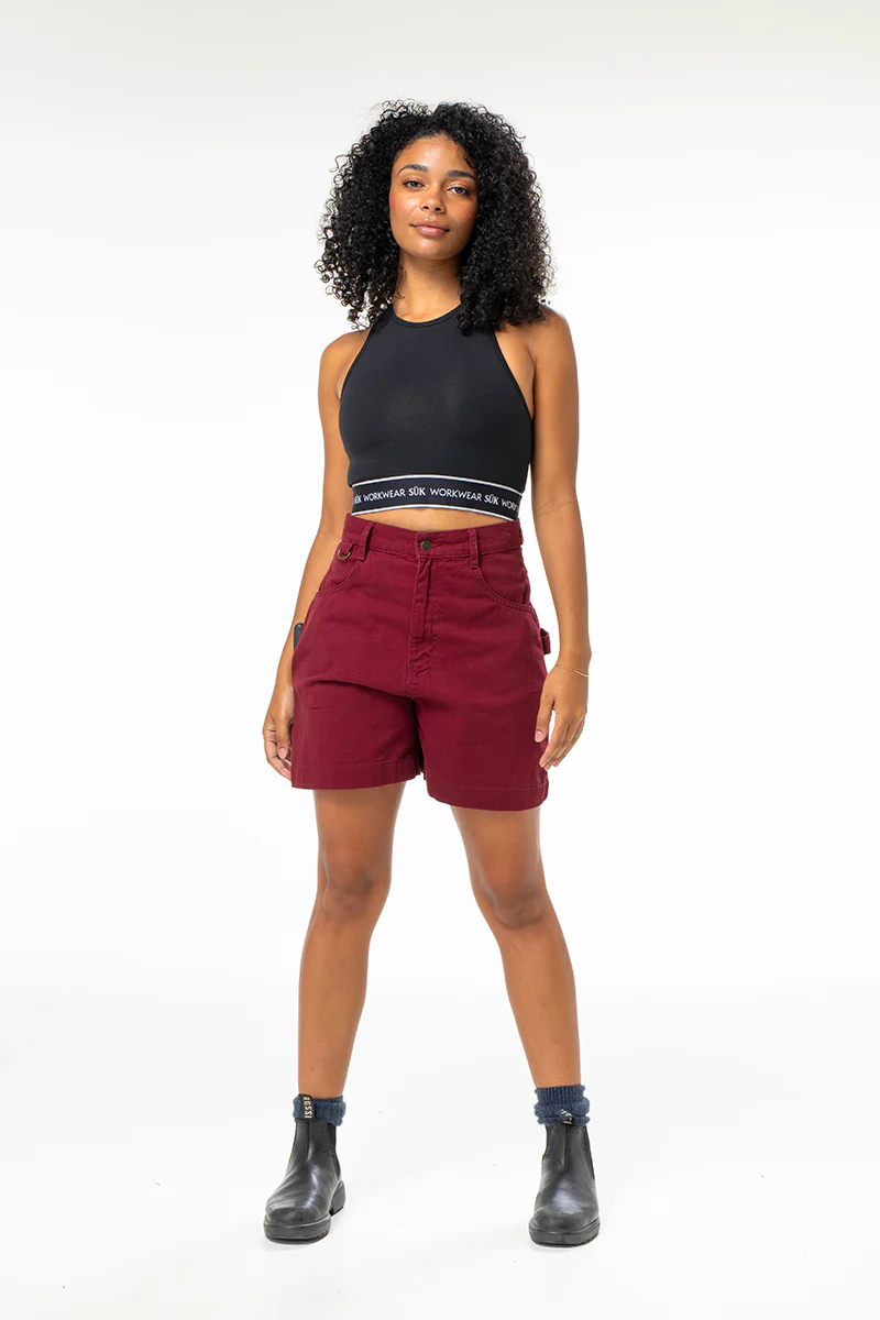 Utility Shorts - Burgundy - Image 4