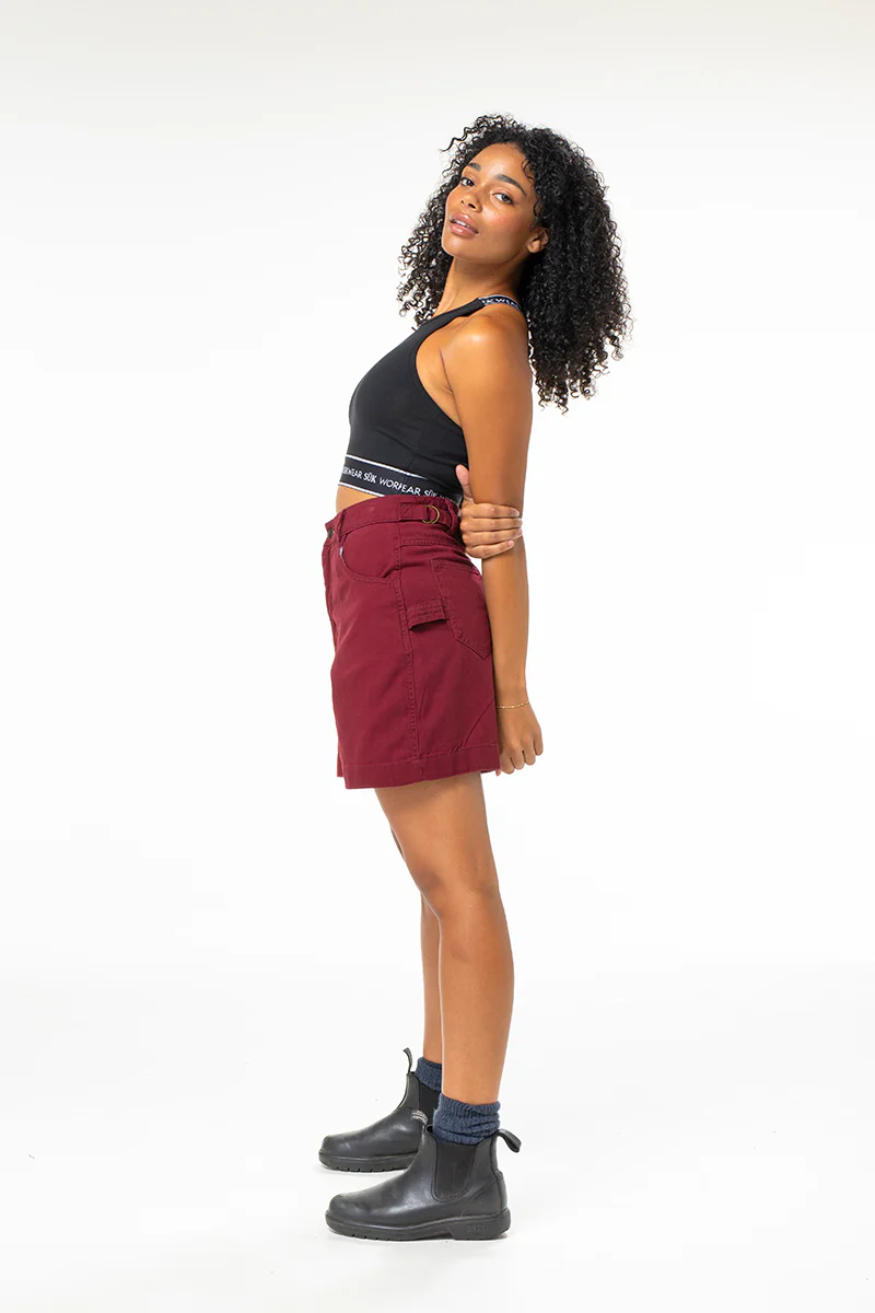 Utility Shorts - Burgundy - Image 5