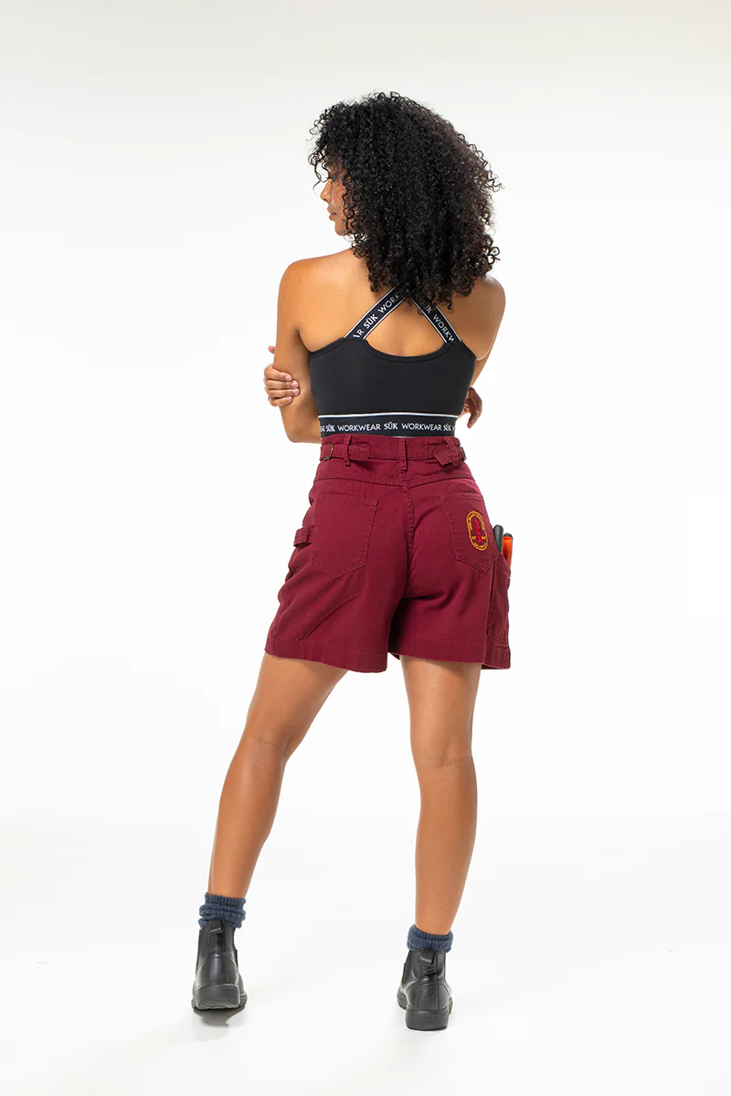 Utility Shorts - Burgundy - Image 6