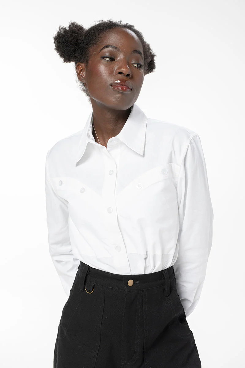 Western Shirt - White